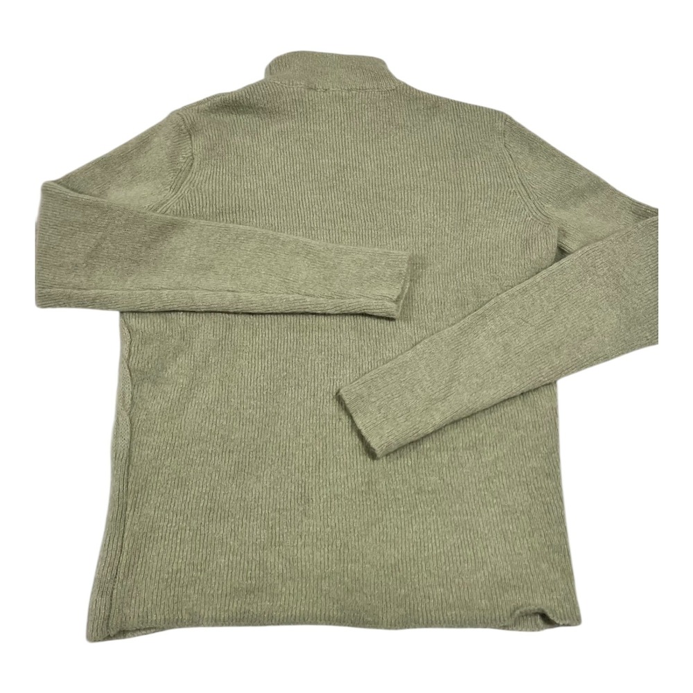 Ted Baker Veolaa Light Green Mohair Cable Knit Mock Neck Sweater Size 2